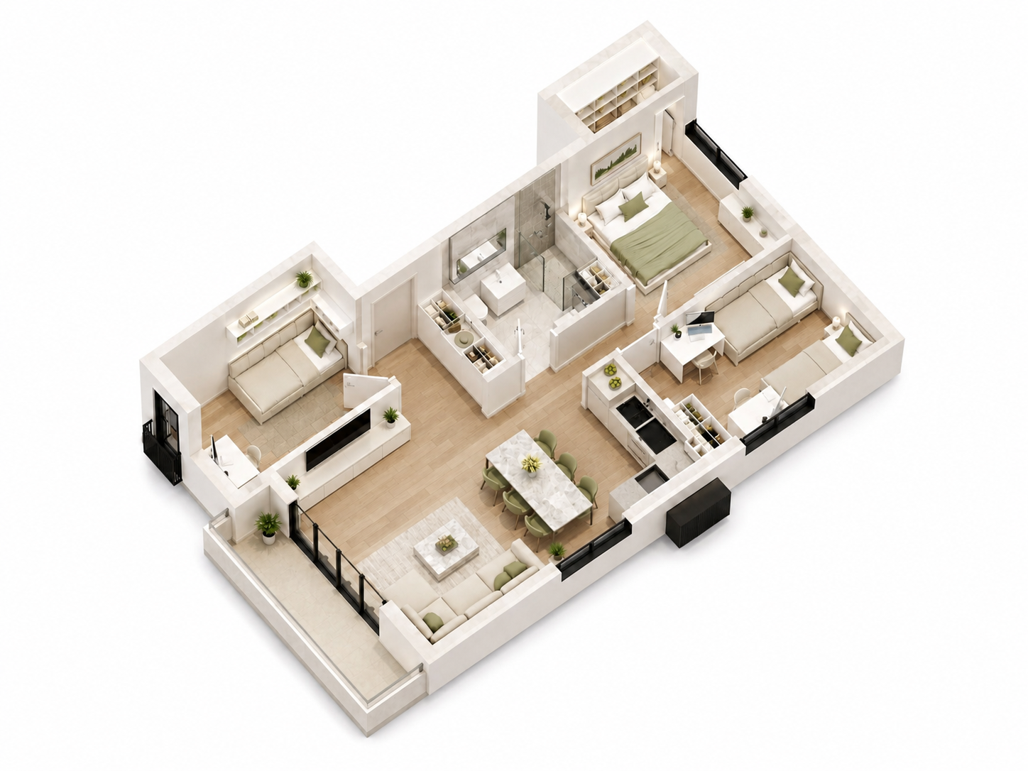 Stan 4 – četvorosoban, 68 m²